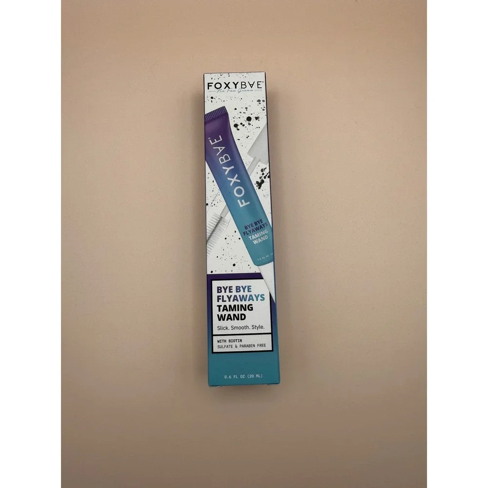 FoxyBae Bye Bye Flyaways Taming Wand Hair Finishing Gel Biotin‎ 0.6 fl oz NIB